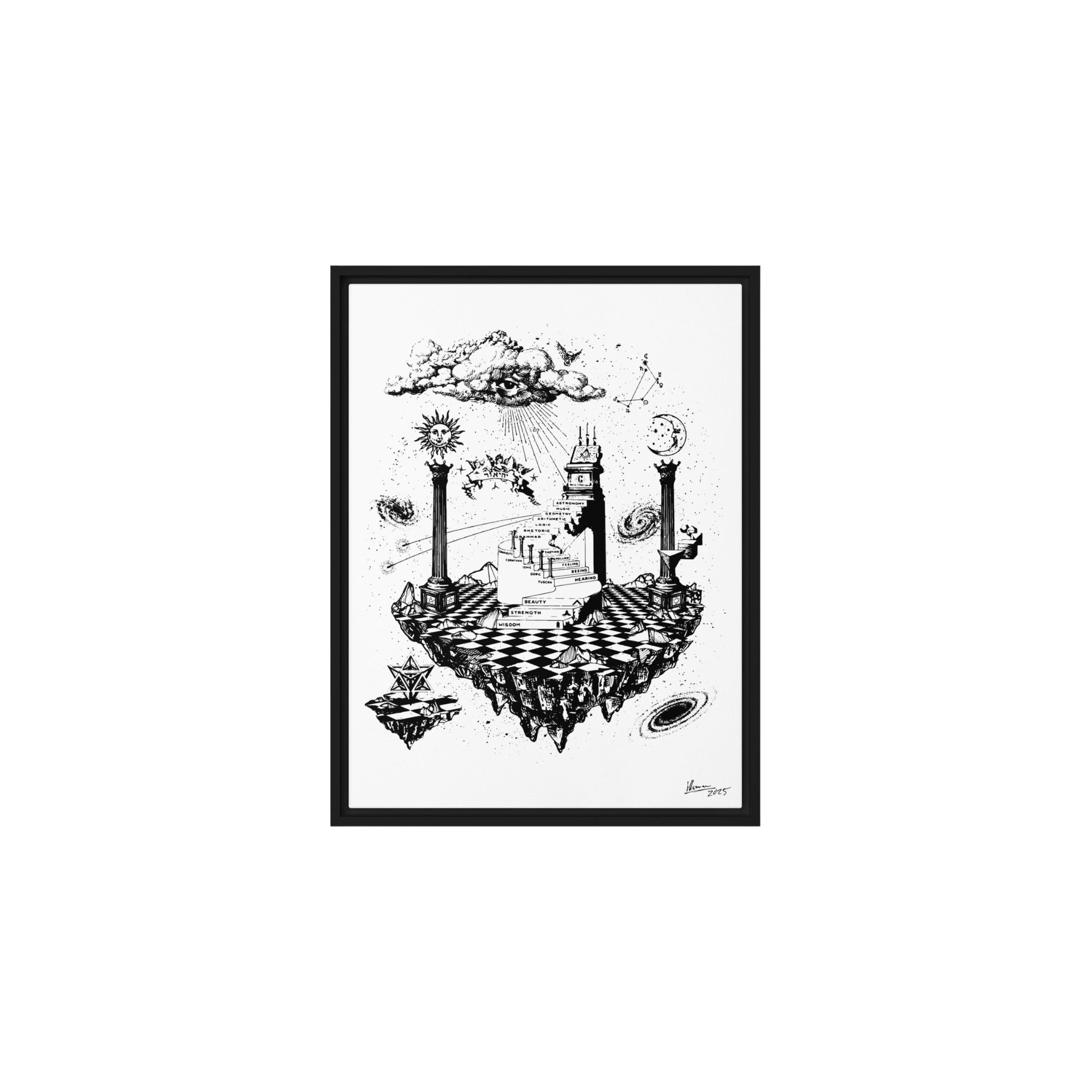 Hermetic Principles | Framed Canvas