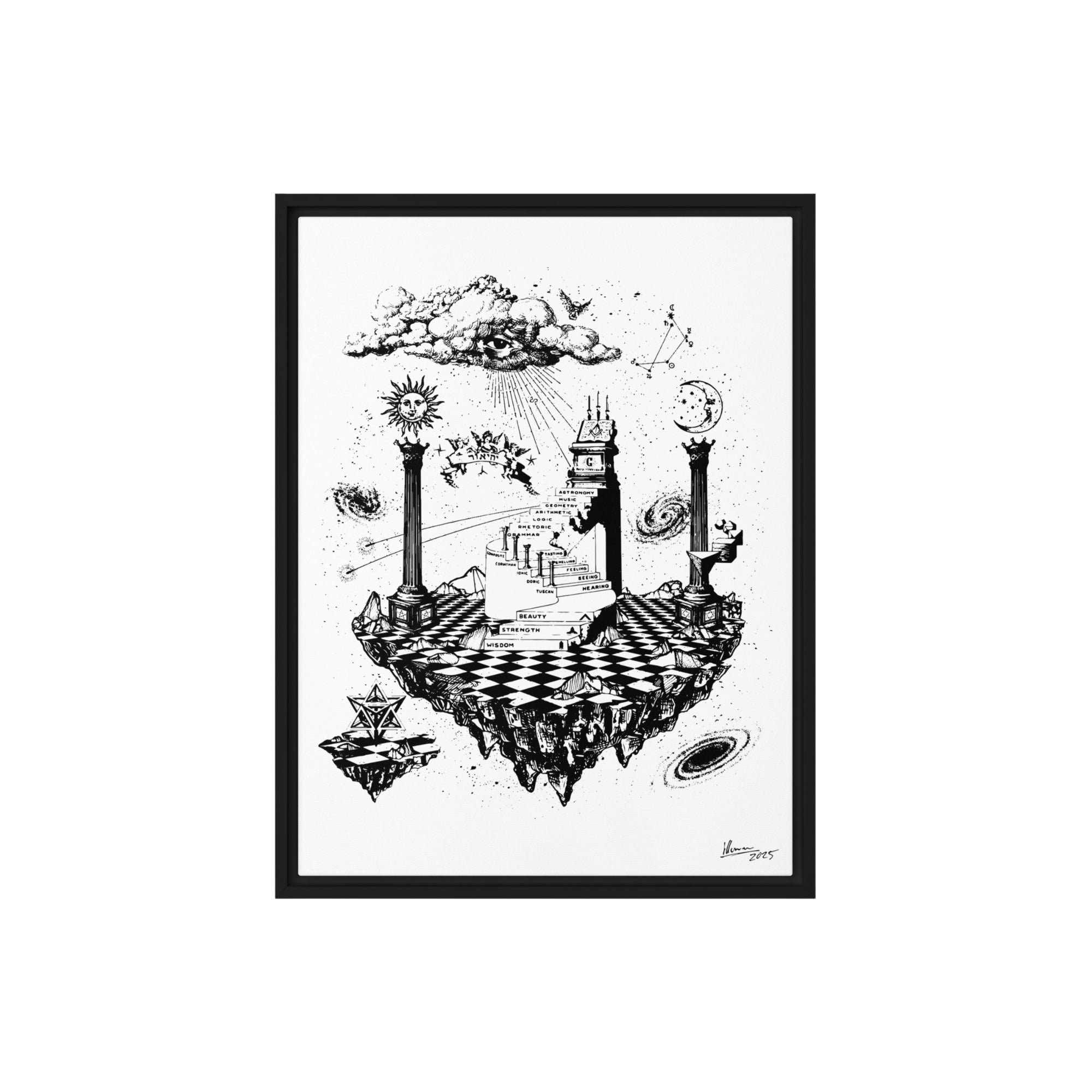Hermetic Principles | Framed Canvas