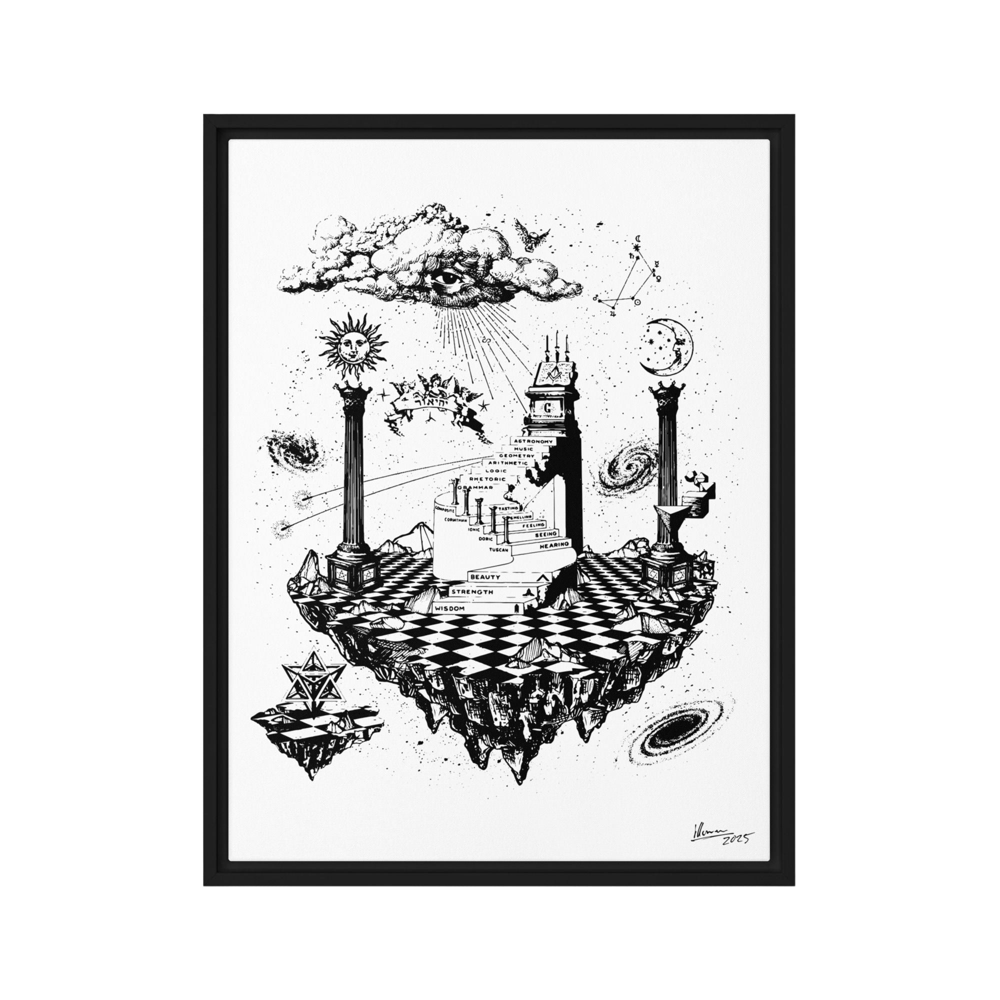 Hermetic Principles | Framed Canvas